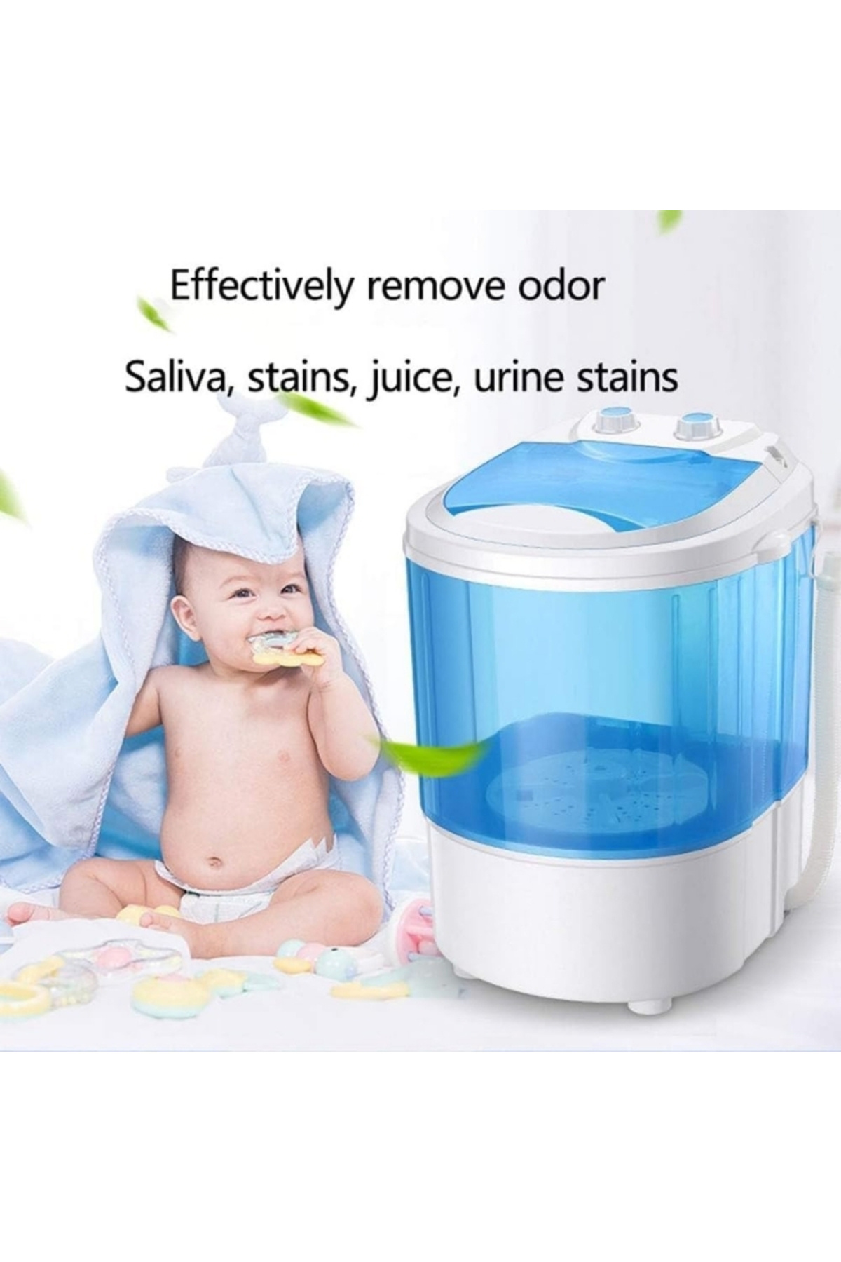 غسالة ملابس وأحذية صغيرة (موديل DLC-37155) - أزرق