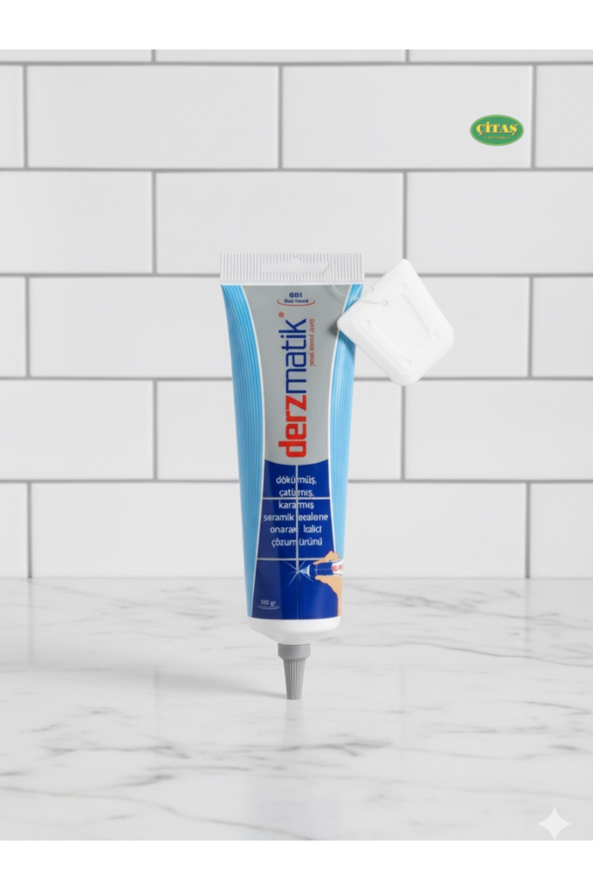 ÇİTAŞ GRİ SİLİKON KATKILI DERZ DOLGU - HAZIR DERZ DOLGU - GAGA UÇLU DERZ DOLGU HAZIR TÜP DERZ DOLGU 360 GR