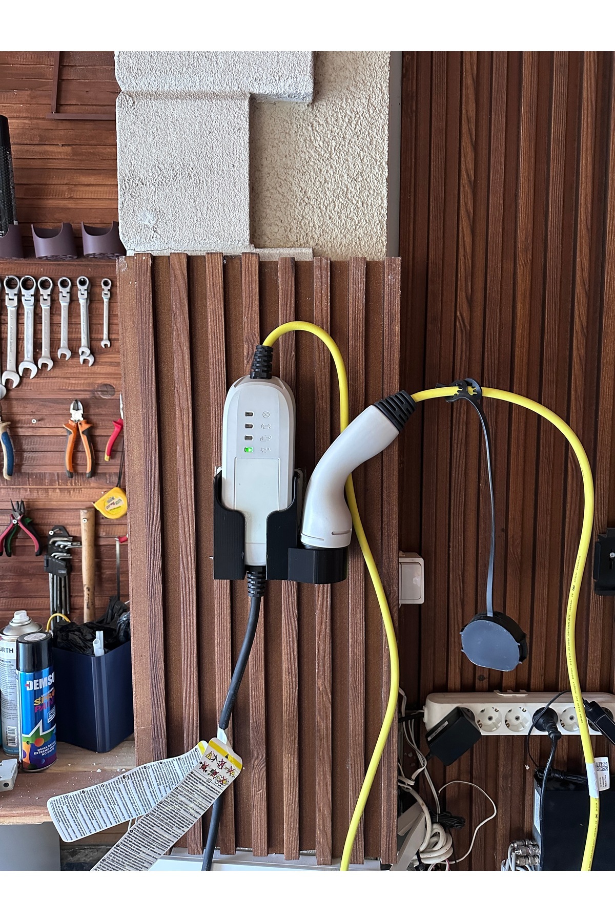 fly3d Vag Grubu Ev Tipi Type 2 Şarj Kablo Tutucu Stand Duvar Askı Ayağı 1EA971675AN