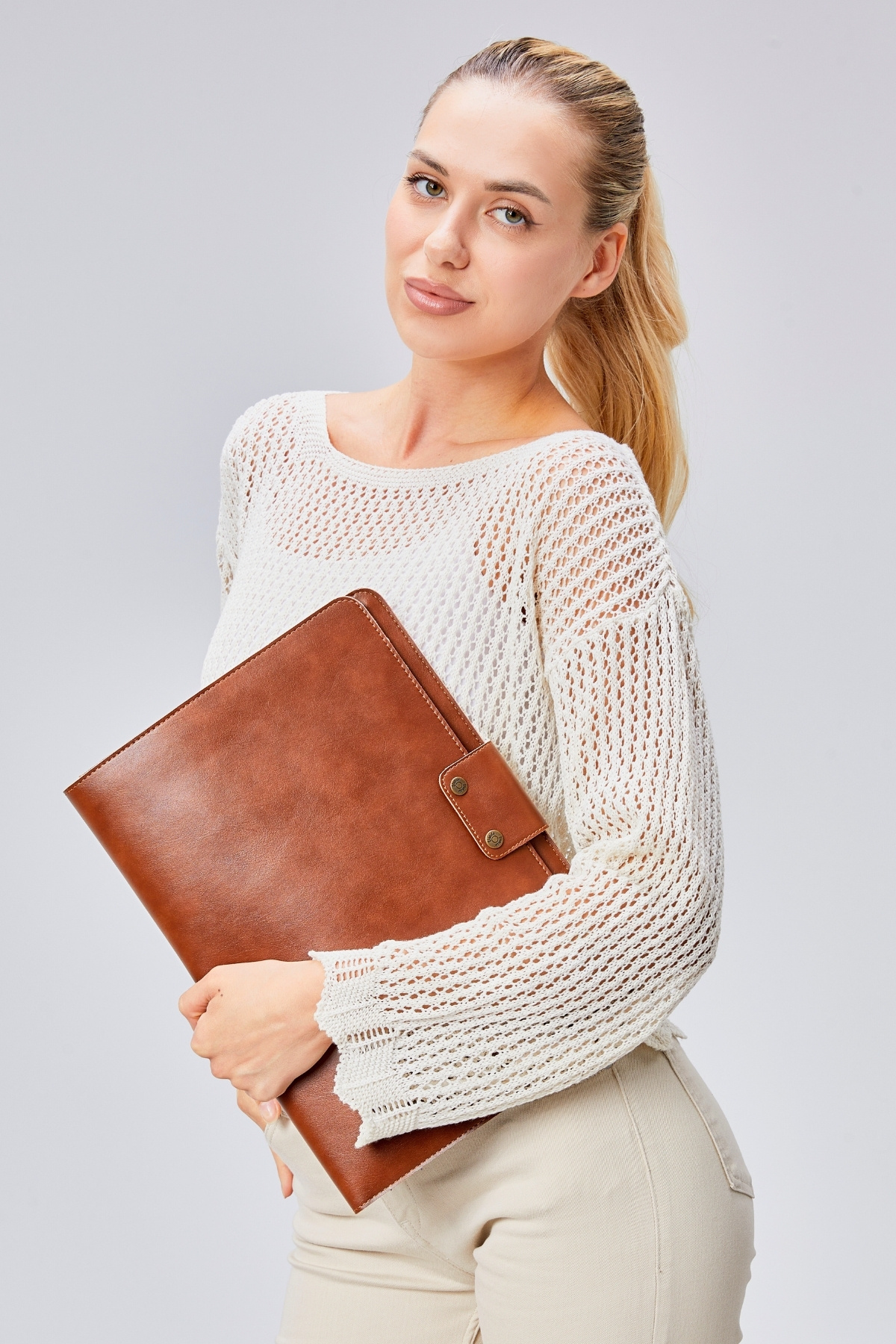 Ingrıd 34x24,5 Cm Macbook Air/pro 13-14 Inç, Ipad Organizer Notebook & Evrak & Tablet Çantası