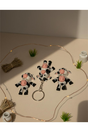 Nycruin3D Hareketli İnek Anahtarlık 1 ADET