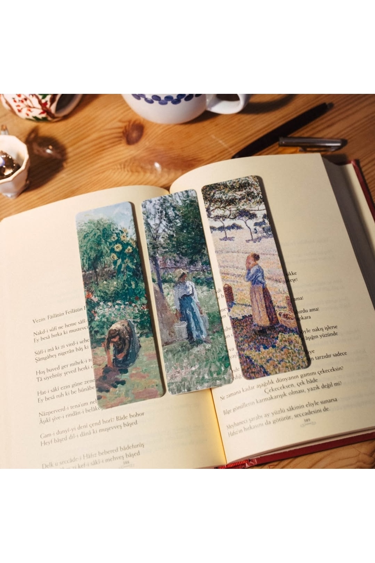 Bazen Defter Bahçedeki Kadınlar Ayraç Üçlüsü