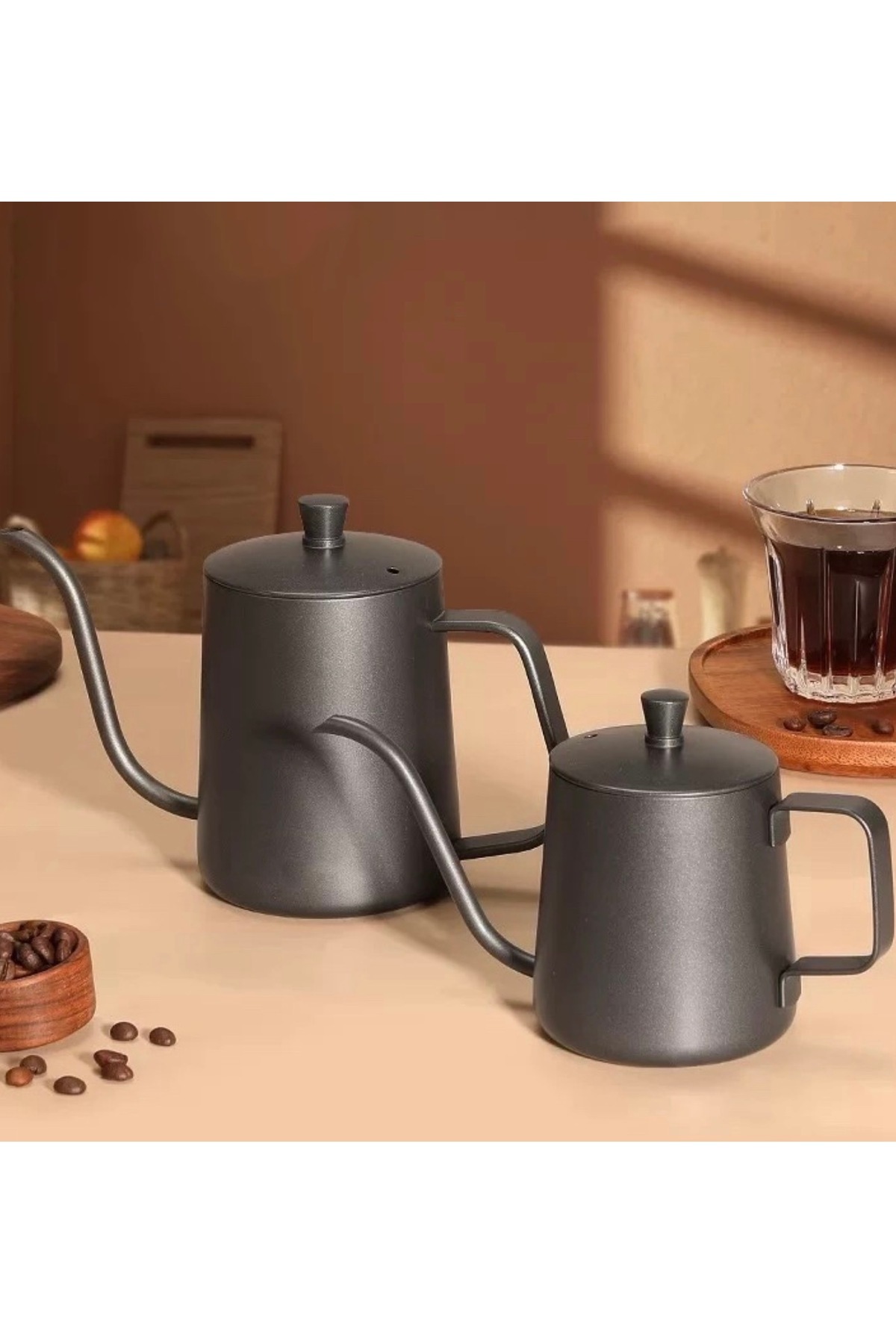 Vivien Home 600ml Barista Filtre Kahve Demliği Coffee Pot Kettle