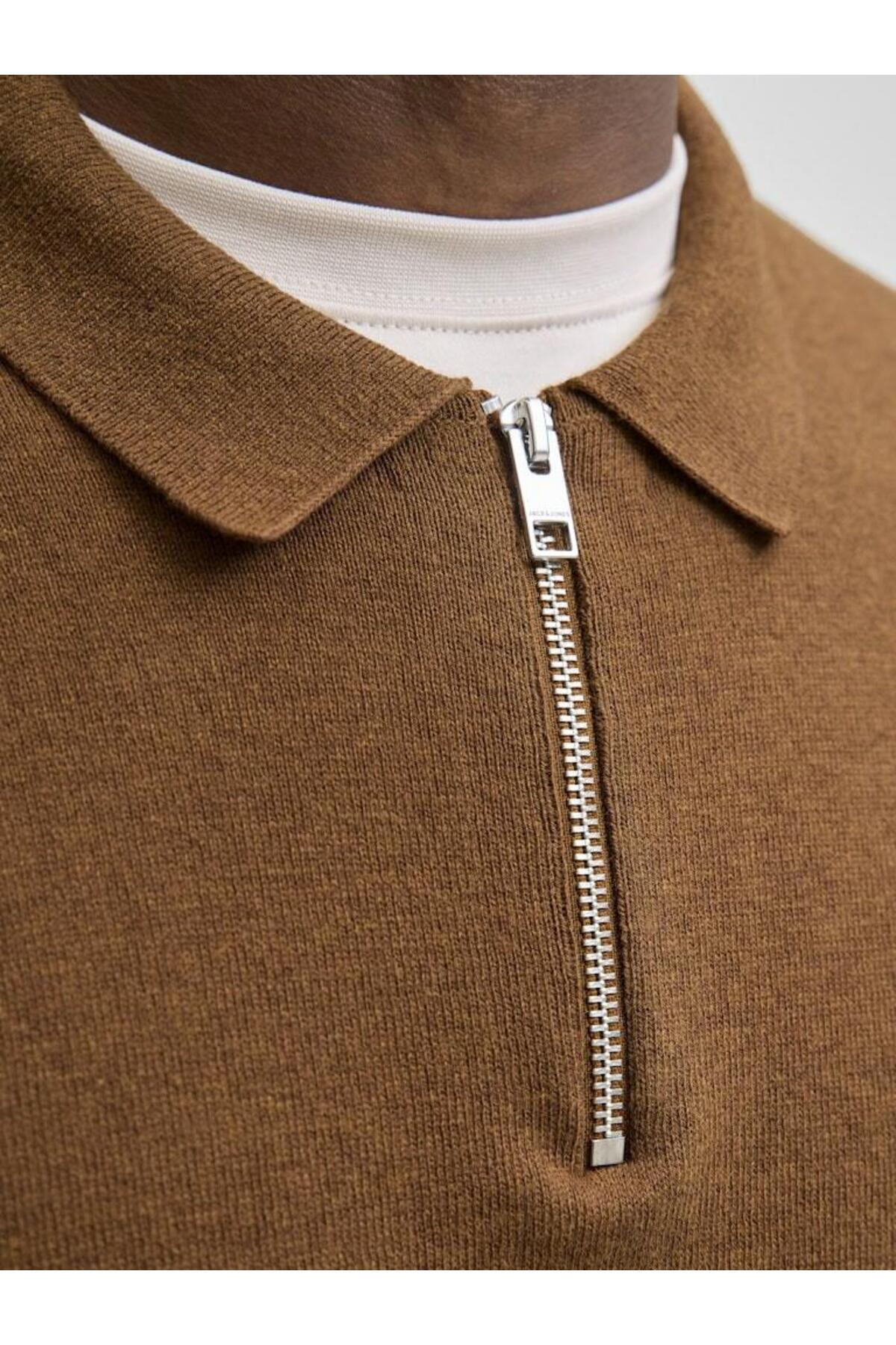 پلیور مردانه راسته آستین بلند | جک اند جونز Jack & Jones 12268210-Monks Robe - تصویر 6