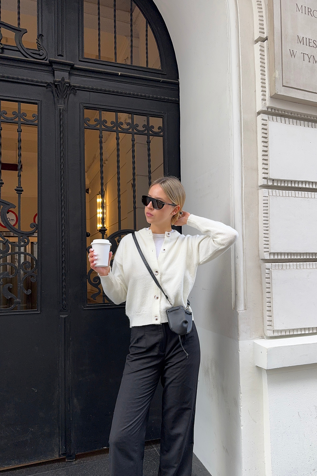 CHUBA  Kadın Bisiklet Yaka Düğmeli Yumuşak Dokulu Triko Hırka Beyaz 26W3033 - Görsel 4