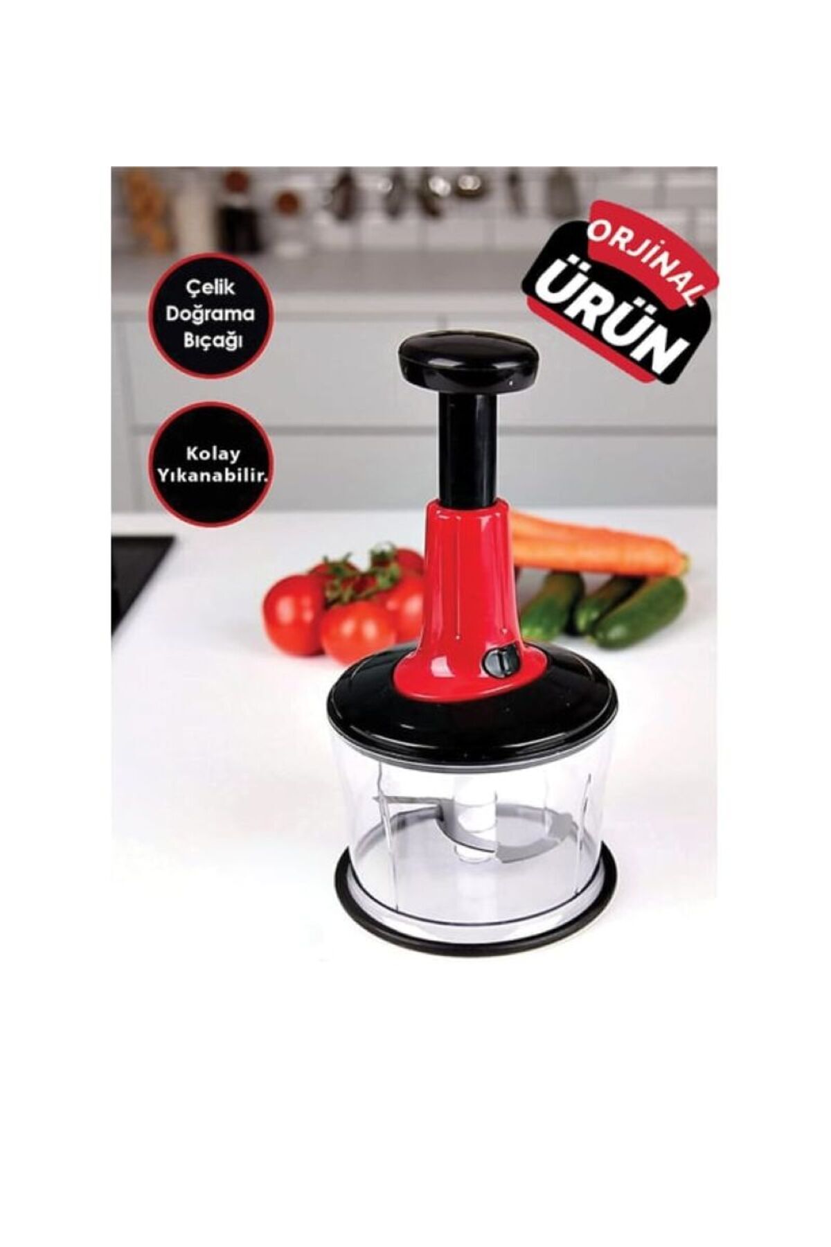 VESTA Concept 3 Bıçaklı El Rondosu – Soğan, Sebze & Meyve Doğrayıcı