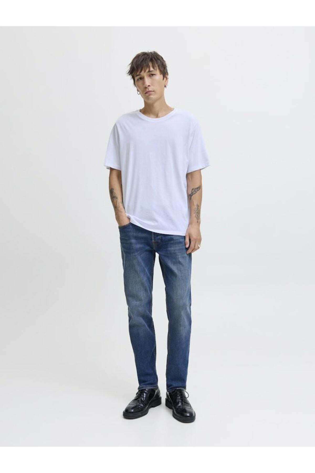 شلوار جین مردانه راسته فاق نرمال | جک اند جونز Jack & Jones 12290748 - تصویر 4