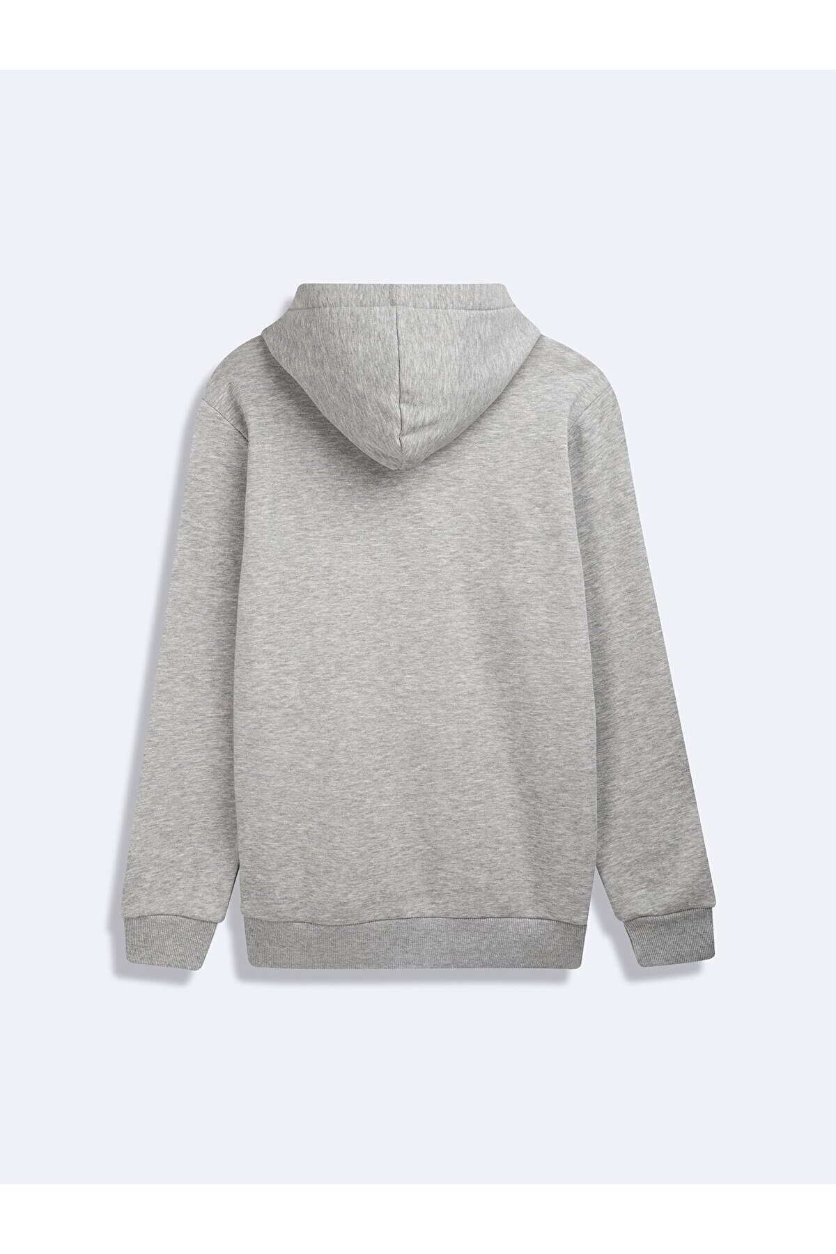 Ltb  Kapüşonlu Sıgn Baskılı Uzun Kollu Gri Sweatshırt - Görsel 3