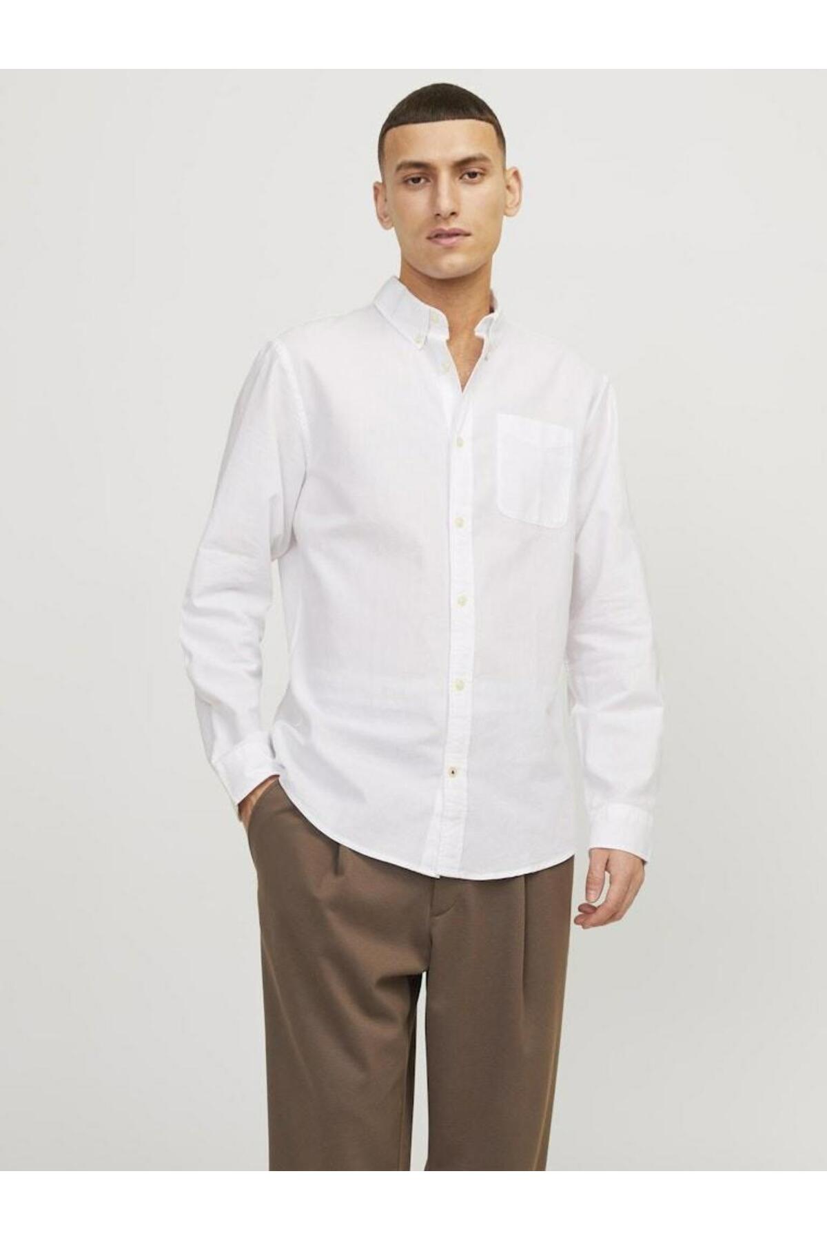 پیراهن مردانه راسته آستین استاندارد | جک اند جونز Jack & Jones 12182486 - تصویر 2