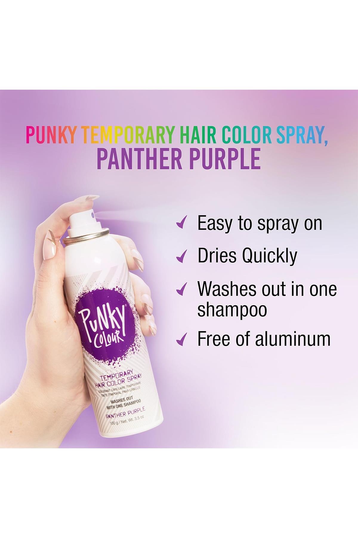 اسپری رنگ موی موقت بنفش Panther 100GR — 014608528545 — تصویر 4 از 6