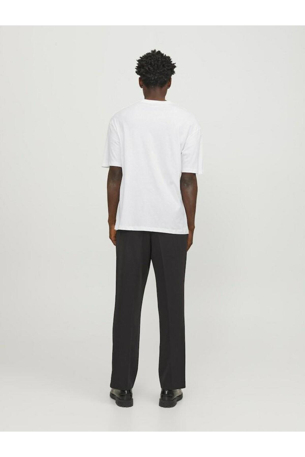 تیشرت مردانه راسته آستین کوتاه | جک اند جونز Jack & Jones 12249319-White - تصویر 3