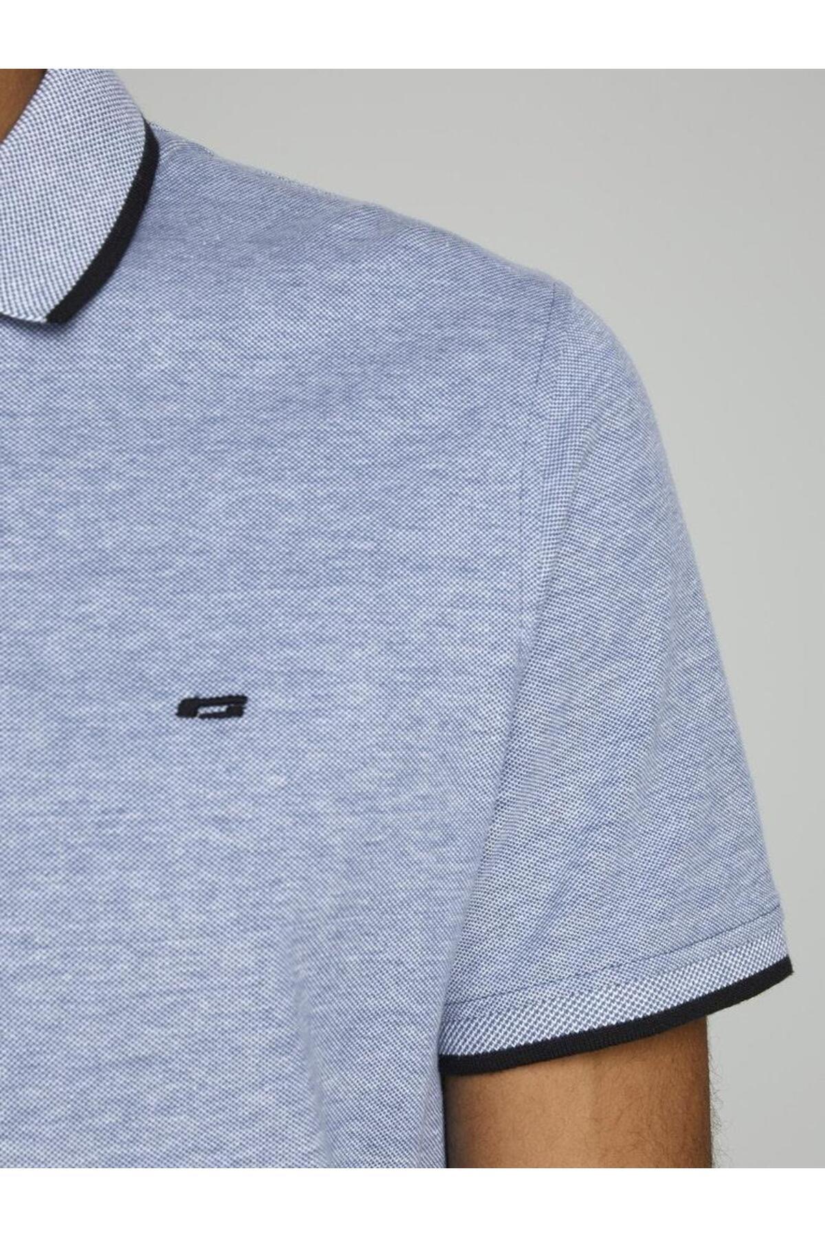 تیشرت یقه پلو مردانه راسته آستین کوتاه | جک اند جونز Jack & Jones 12136668 - تصویر 7