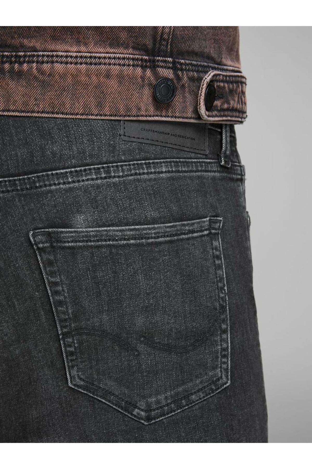 شلوار جین مردانه راسته فاق کوتاه | جک اند جونز Jack & Jones 12159030 - تصویر 6