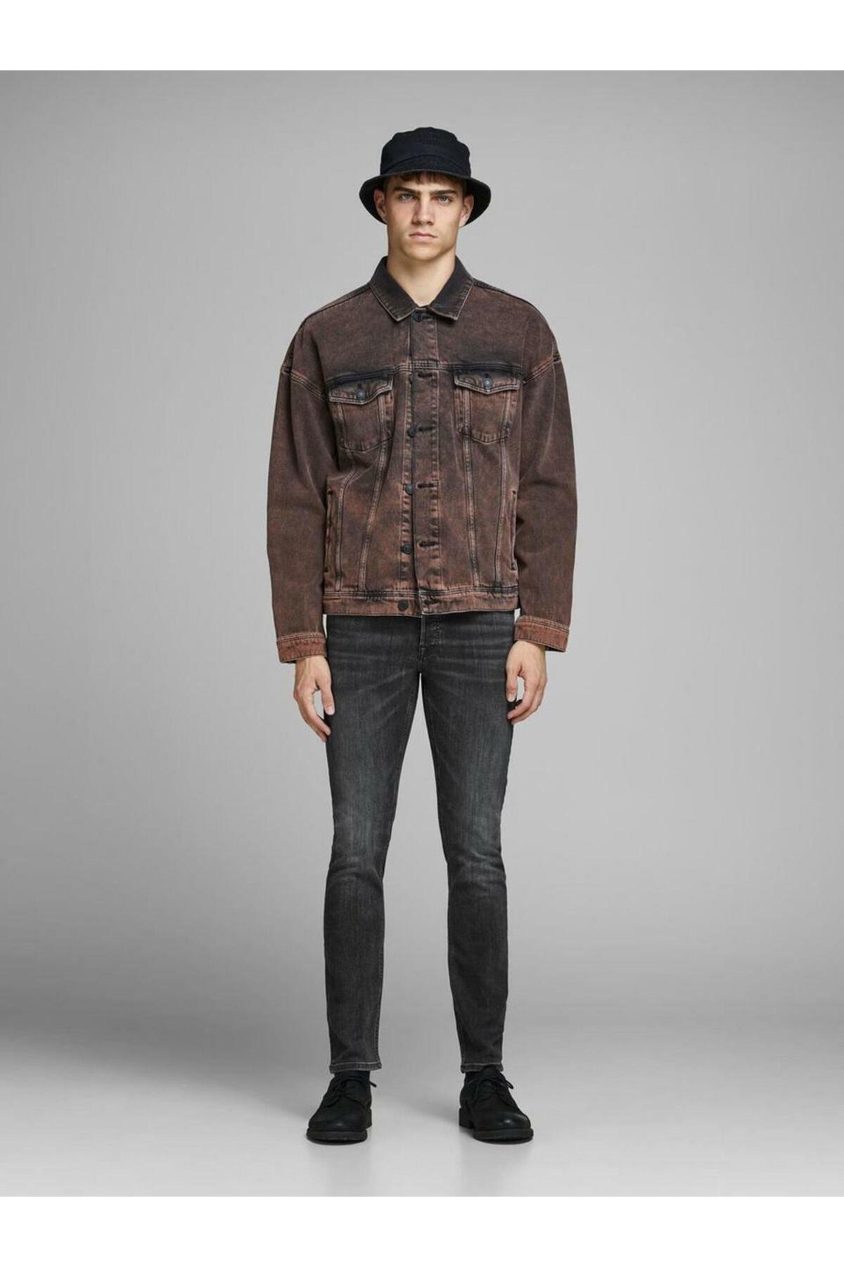جک اند جونز شلوار جین مردانه جک اند جونز گلن کد ۱۲۱۵۹۰۳۰ جین مشکی