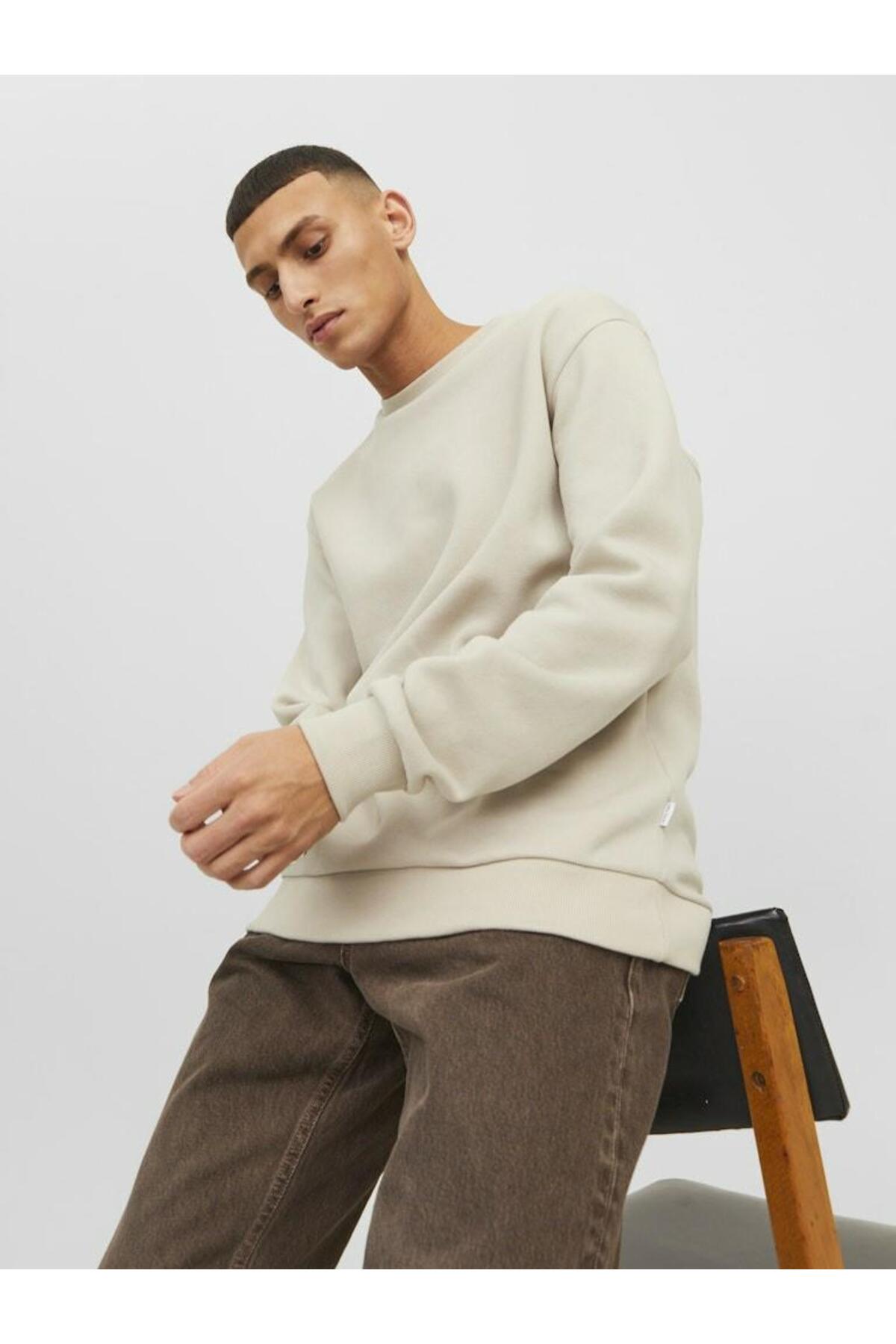سویشرت مردانه راسته آستین بلند | جک اند جونز Jack & Jones TYCO1YG09N169393681678230 - تصویر 2