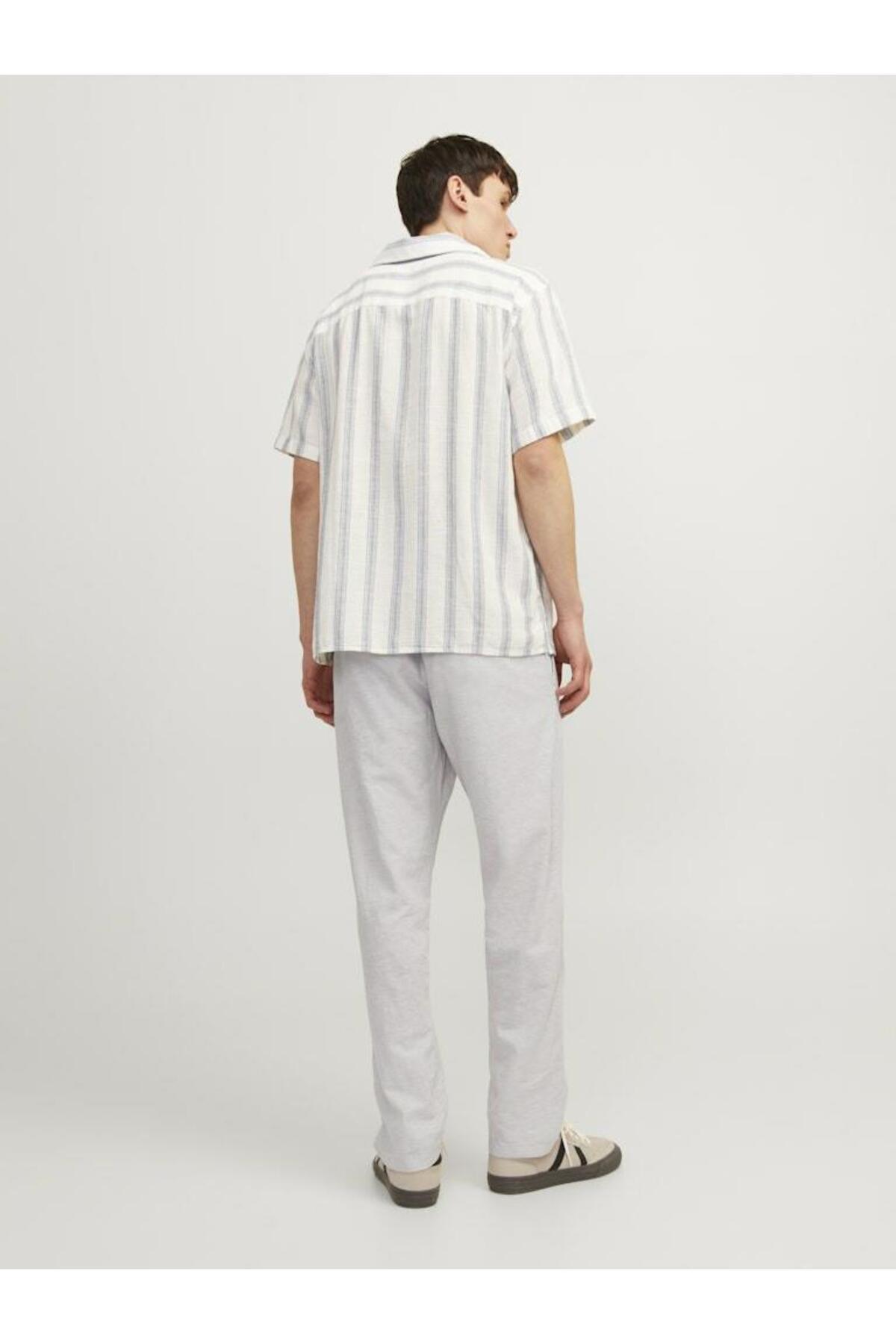 شلوار مردانه راسته فاق نرمال | جک اند جونز Jack & Jones 12248606-Crockery - تصویر 5