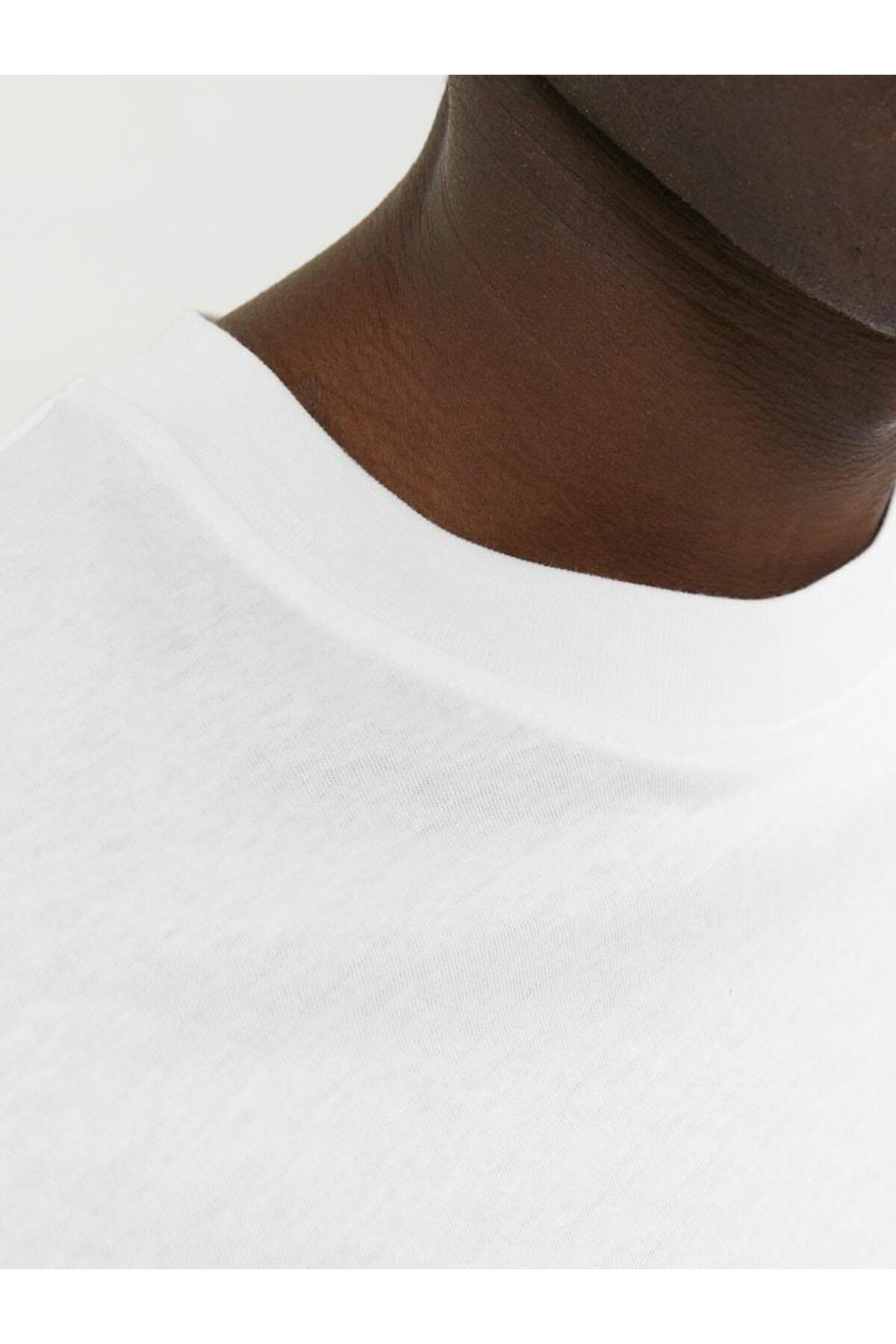 تیشرت مردانه راسته آستین کوتاه | جک اند جونز Jack & Jones 12249319-White - تصویر 6