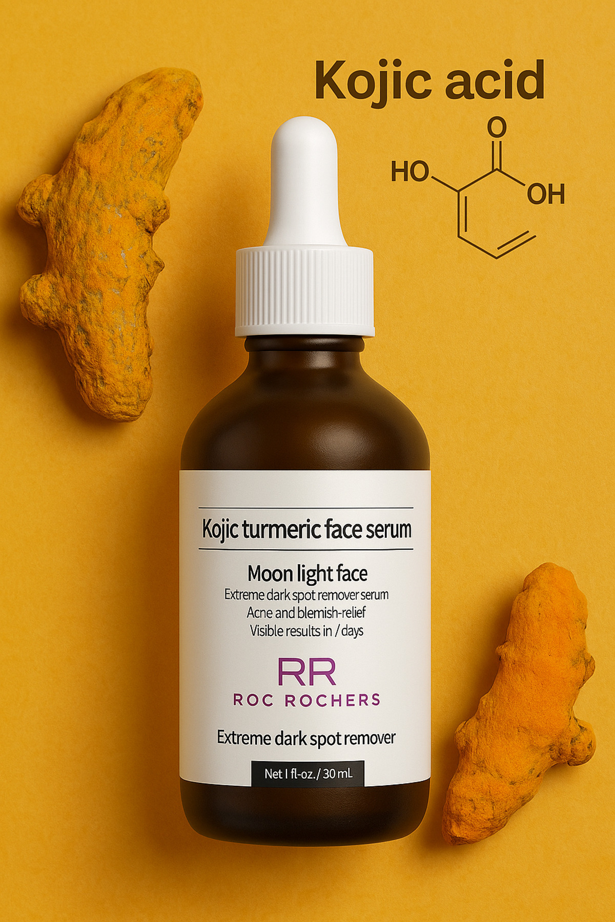 Kojic Asit + Zerdeçal Özlü Leke Karşıtı Serum | Cilt Tonu Eşitleyici — yqll3 — تصویر 6 از 7