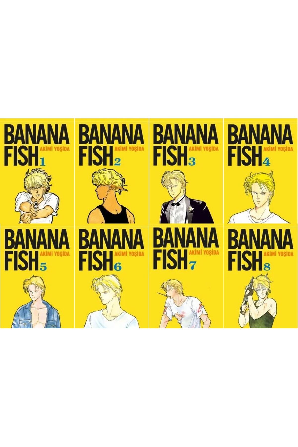 Gerekli Şeyler Yayıncılık Banana Fish 1-2-3-4-5-6-7-8 manga seti