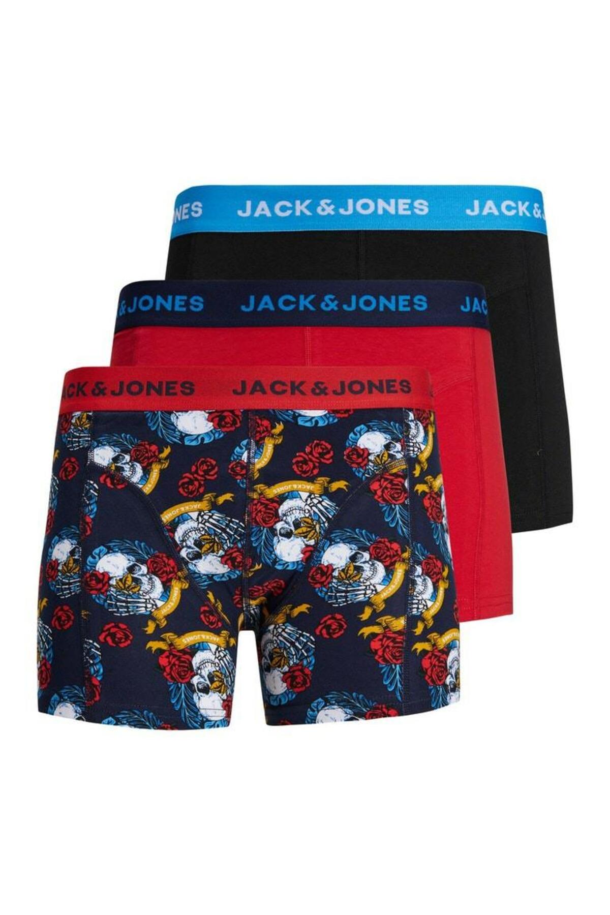 شورت بوکس مردانه جک جونز مدل Limit بسته ۳ عددی کد ۱۲۲۱۱۱۵۹ جک اند جونز باکسر Jack & Jones