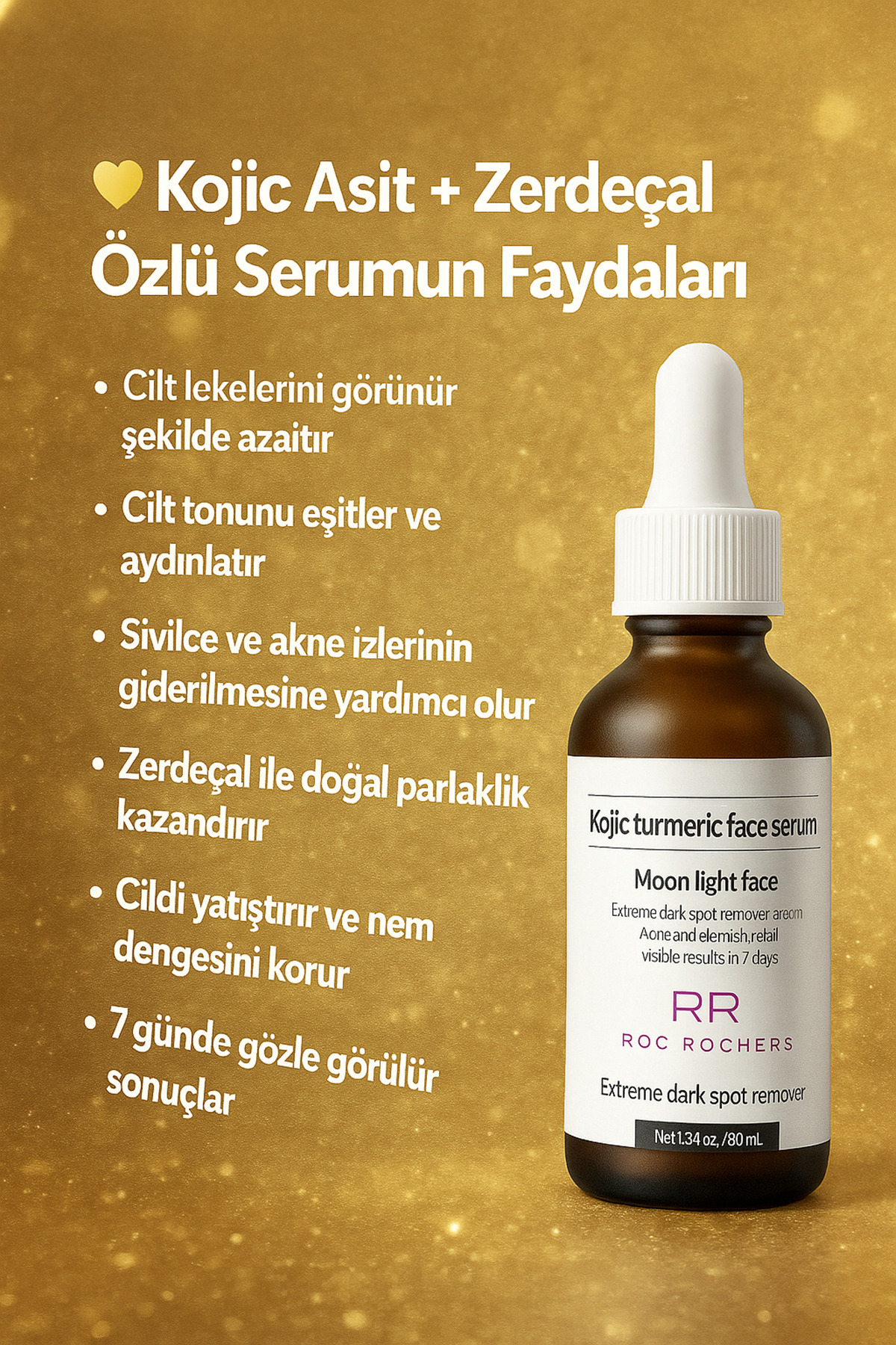 Kojic Asit + Zerdeçal Özlü Leke Karşıtı Serum | Cilt Tonu Eşitleyici — yqll3 — تصویر 2 از 7