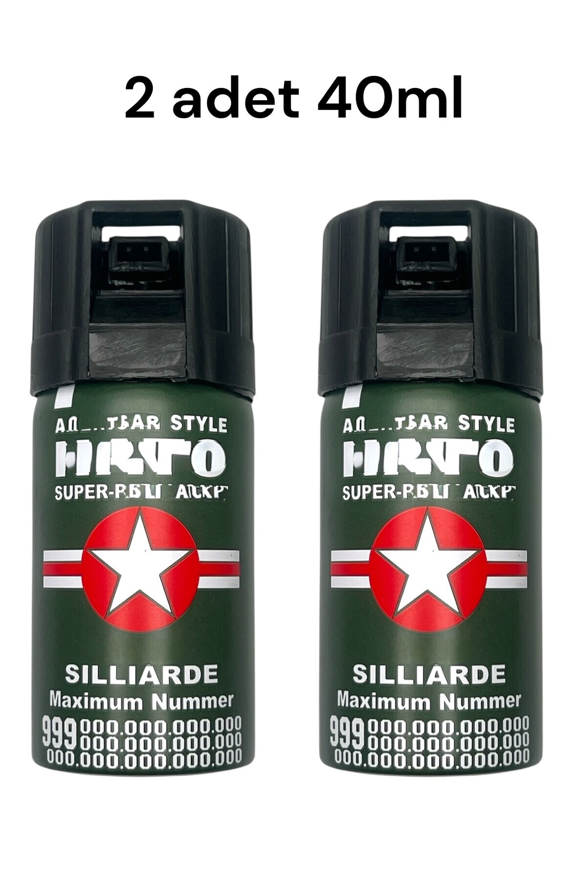 KeskinAdam41 2ad NAT0 Yeni Nesil Biber Özsavunma Gazı Sprey | 2x40ml