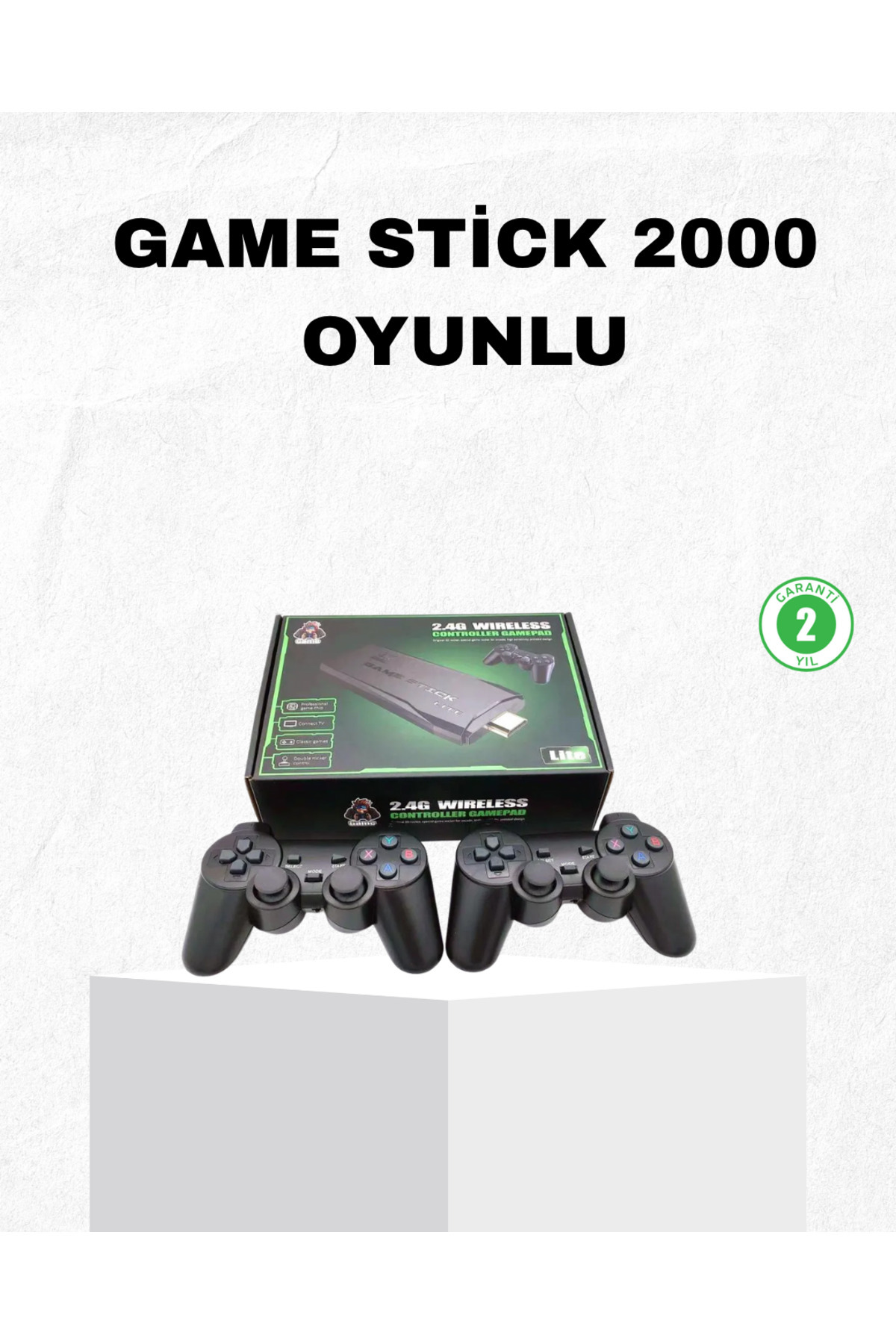 ALLSOOWE 4K Destekli Kablosuz Retro Atari Oyun Konsolu – 20000 Oyun, 2 Kolu