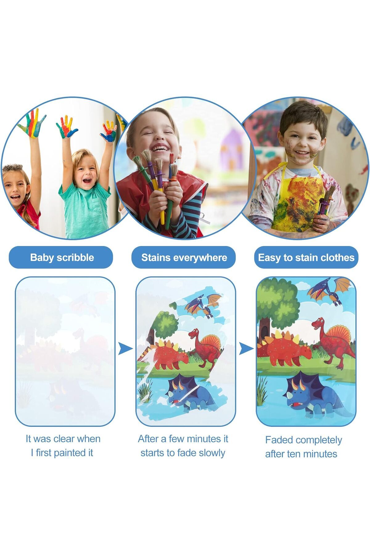 کتاب رنگآمیزی جادویی آب ۶ تکه، کتابهای نقاشی جادویی با قلم آب، کتابهای رنگآمیزی بدون بههمریختگی