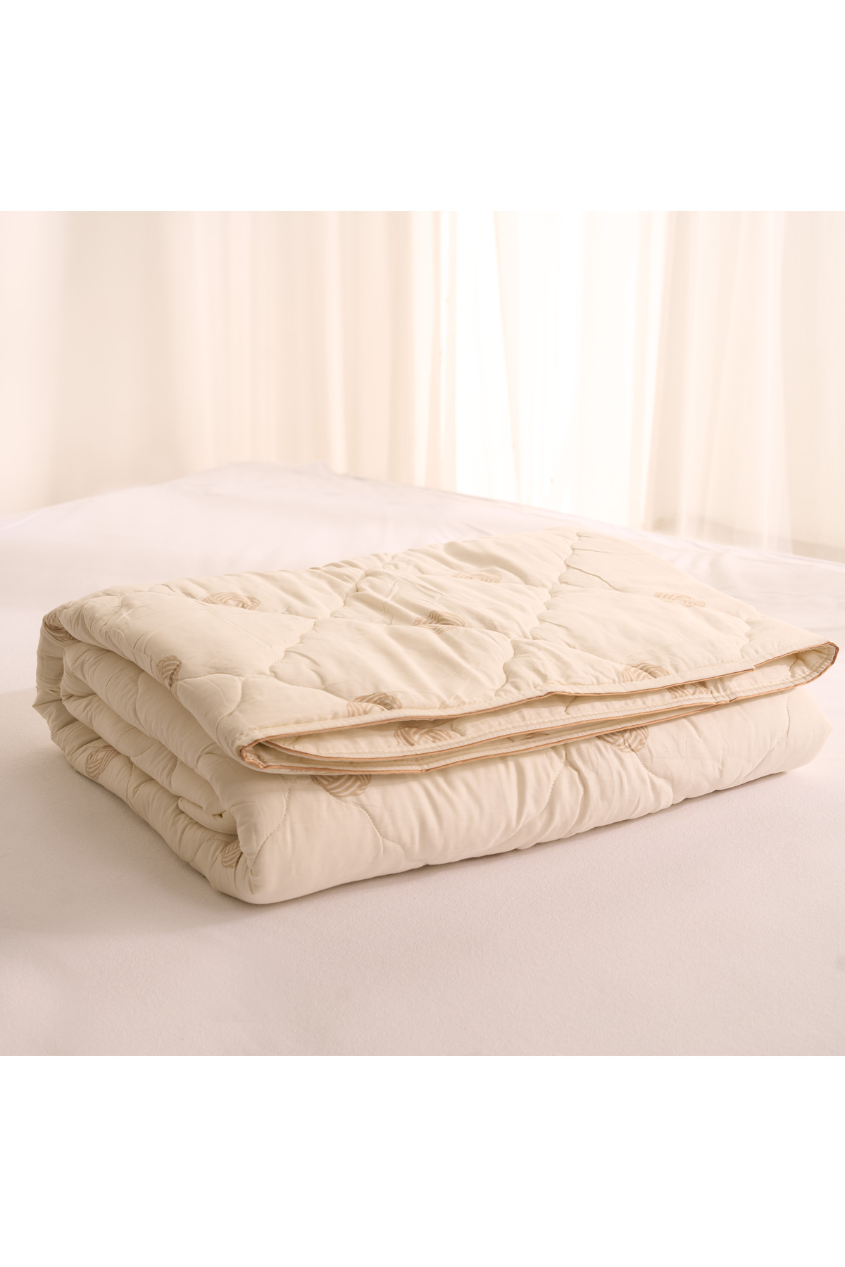 SHome Doğal Yün Dolgulu Yorgan 155x215 cm – Sıcak Tutan, Nefes Alan ve Tek Kişilik Premium Yorgan