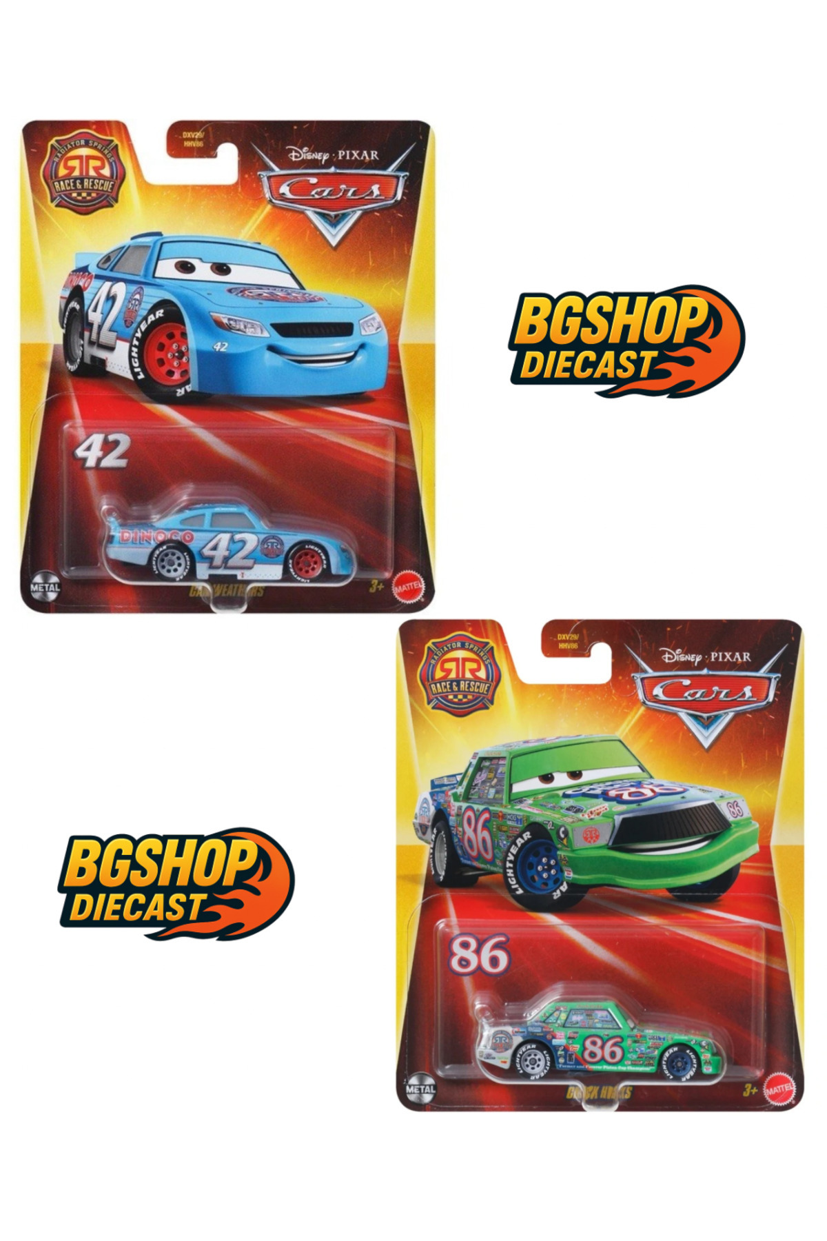 HOT WHEELS Cars Disney Pixar Arabalar Race&Rescue Chick Hicks