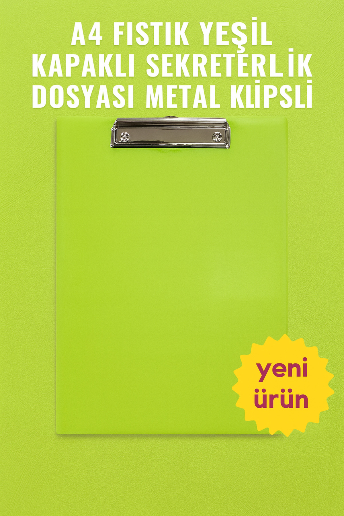 KarmaOfis A4 Kırmızı Kapaklı Sekreterlik Dosyası Metal Klipsli