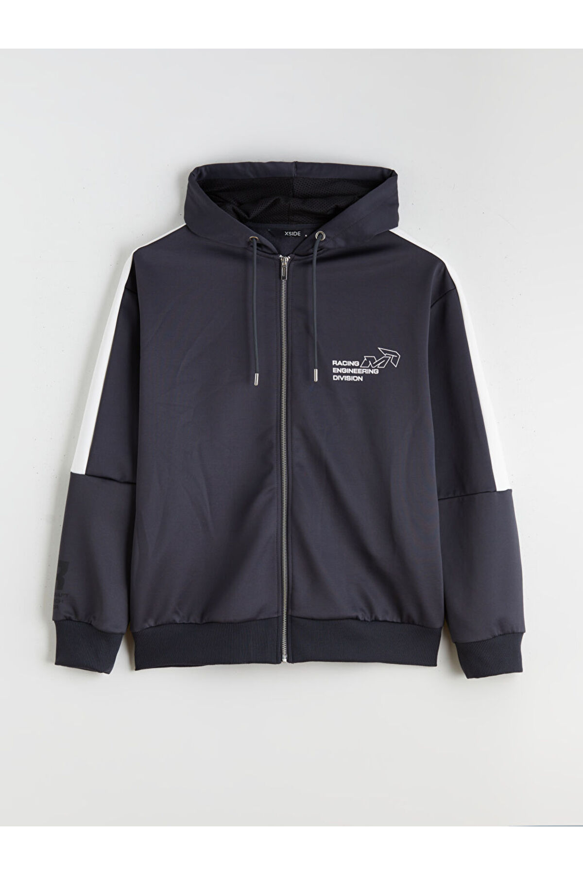 LC Waikiki Antrasit Kapüşonlu Uzun Kollu Erkek Fermuarlı Sweatshirt