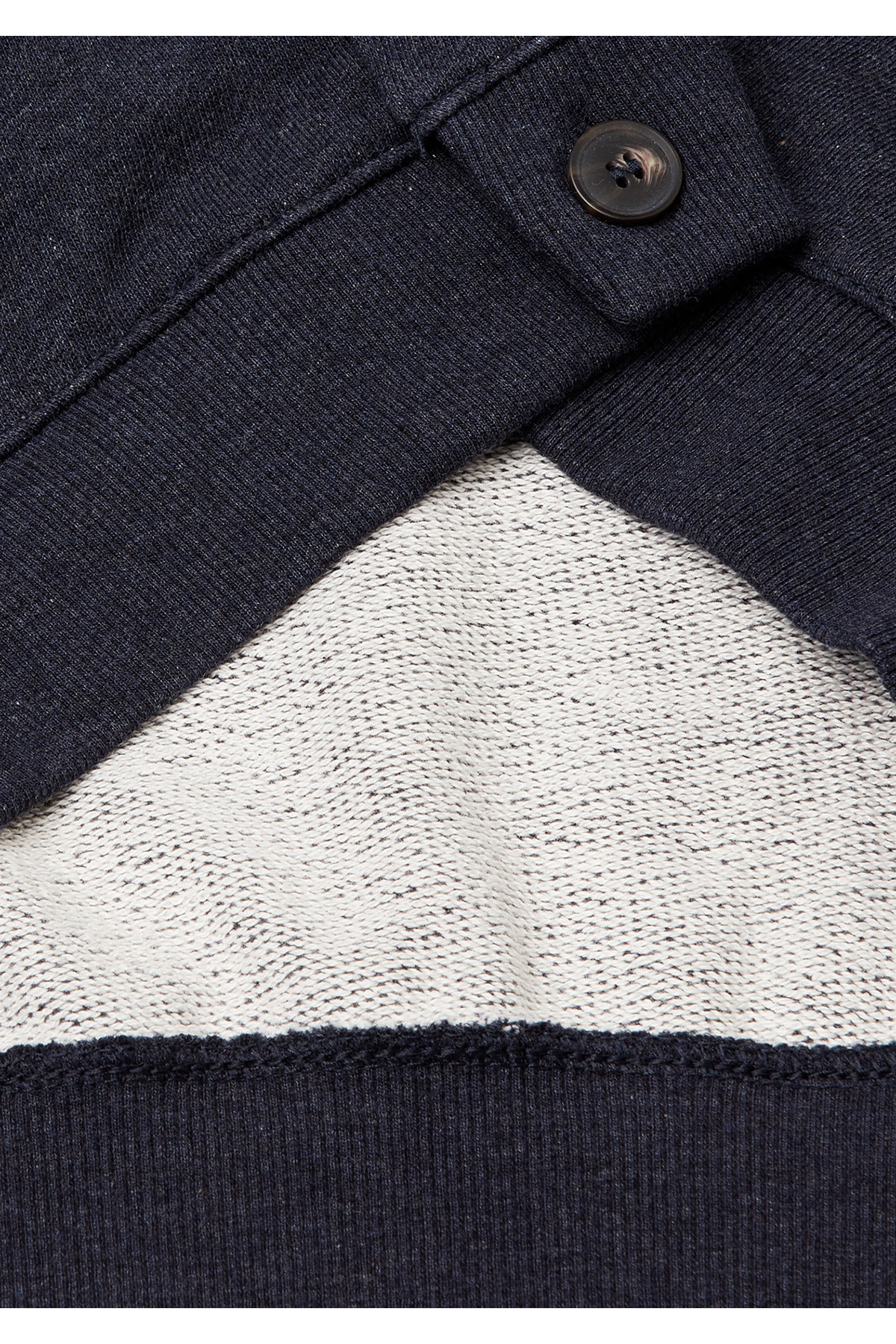 United Colors of Benetton  Erkek Lacivert %100 Pamuk Logo İşlemeli Cep Detaylı Düğmeli Hırka - Görsel 7