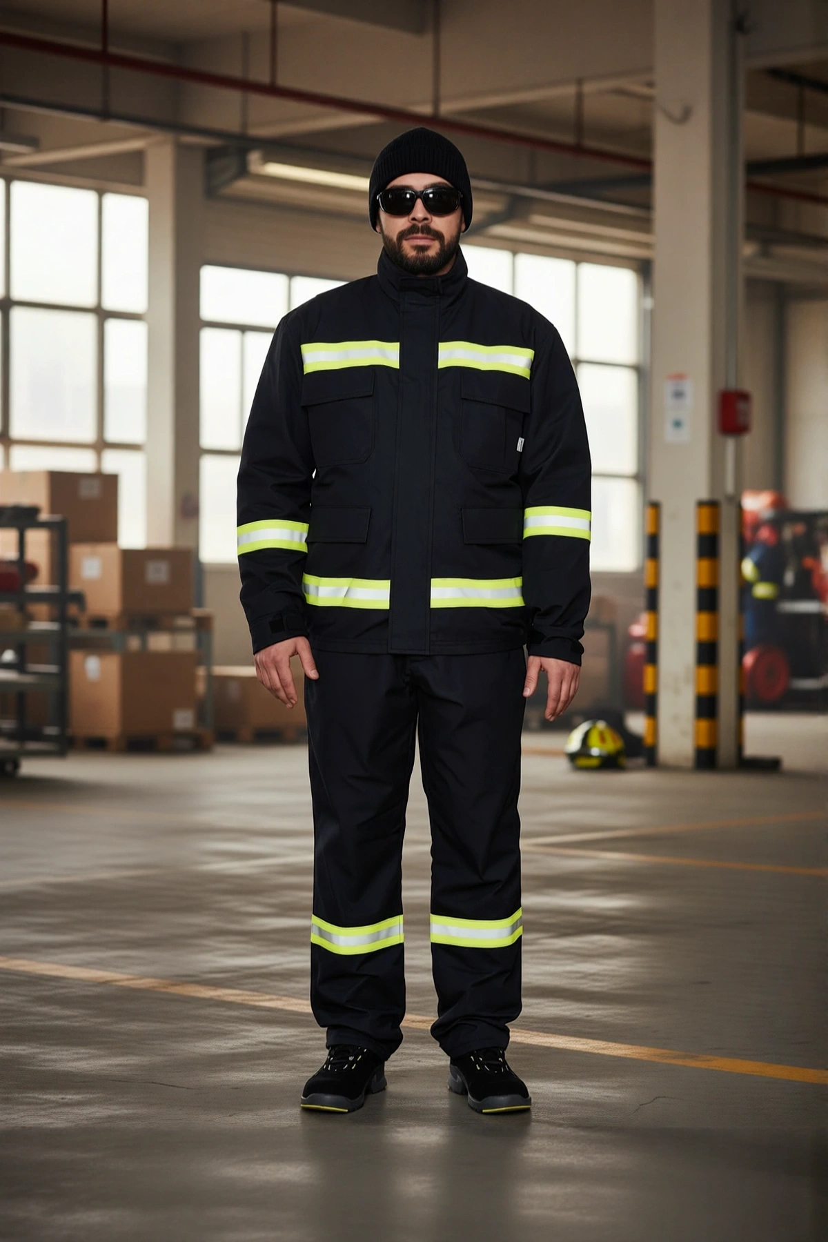 Alev Almaz İş Güvenliği Takımı Yangın Giysisi 10031 Projacket Koruma Smy Yüksek