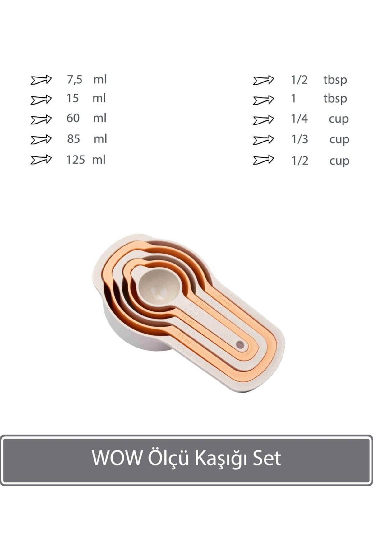 5 PARÇA ÖLÇÜ KAŞIĞI SET