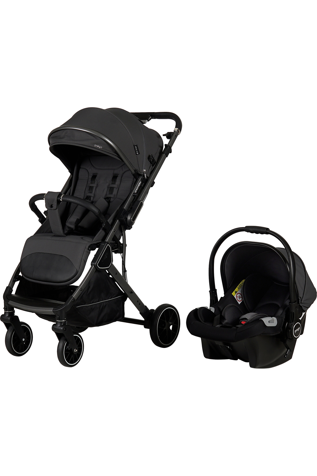 Prego Canyon Koldan Çift Yönlü Kabin Boy Travel Bebek Arabası