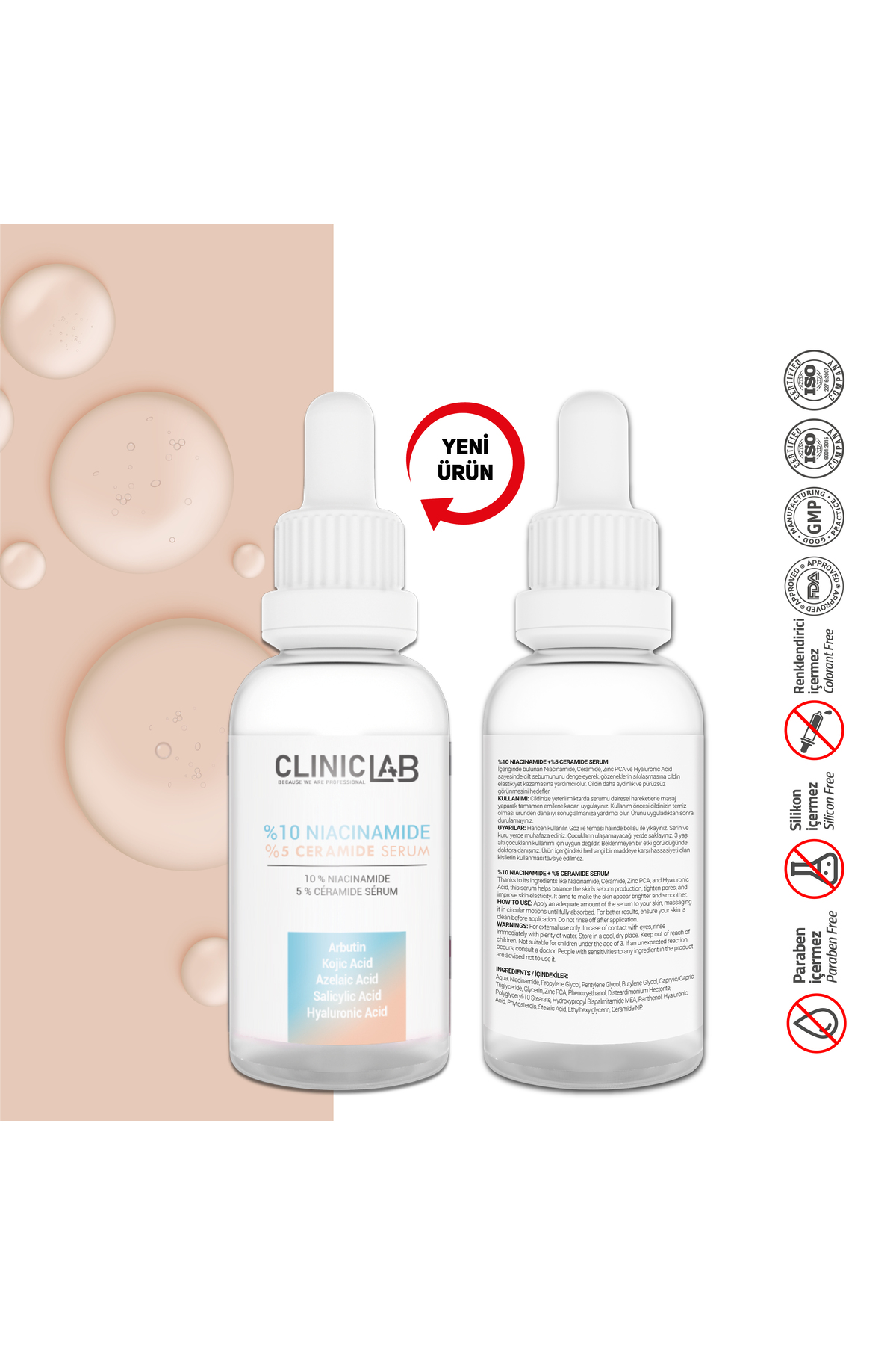 Niacinamide %10 - Ceramide %5 Serum 30 Ml — 8684808758350 — تصویر 6 از 6