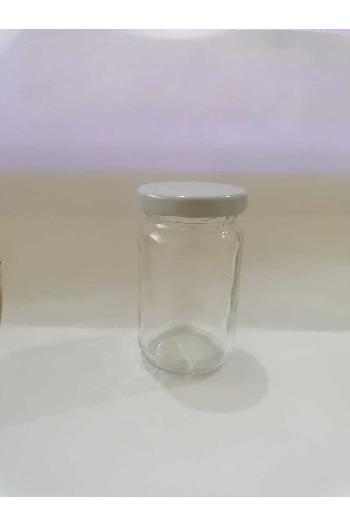 ziylan 100 Adet 105 Cc Cam Kavanoz -beyaz Kapak - Hediyelik , Hobi , Düğün, Nişan-mini Kavanoz