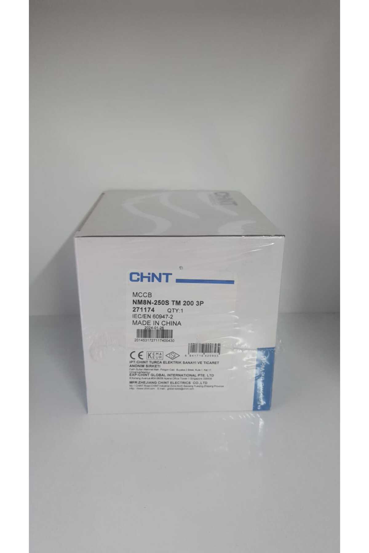 Gökçe pano CHİNT NM8N-250S 3 Kutuplu 200A 50kA Termik Manyetik