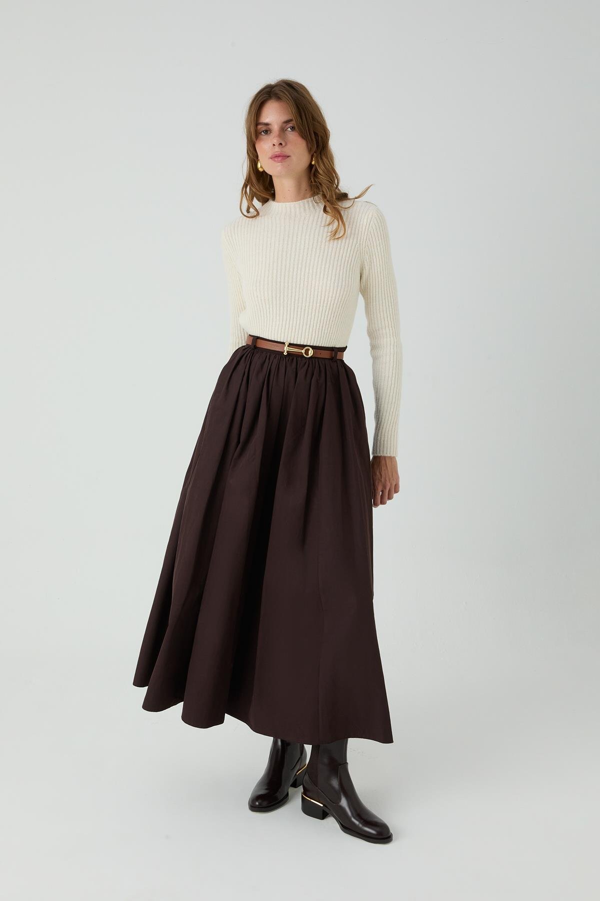 inspiration  Kemerli Etek Acı Kahve