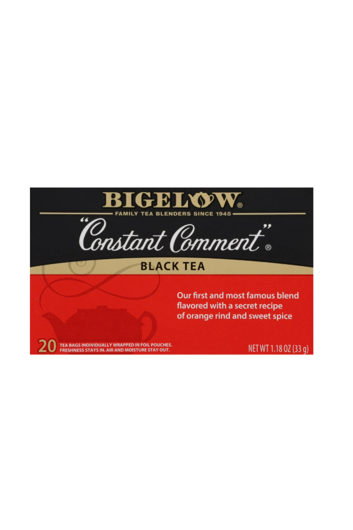 Certified International Bıgelow Constant Comment Black tea 20 Bags 33 gr