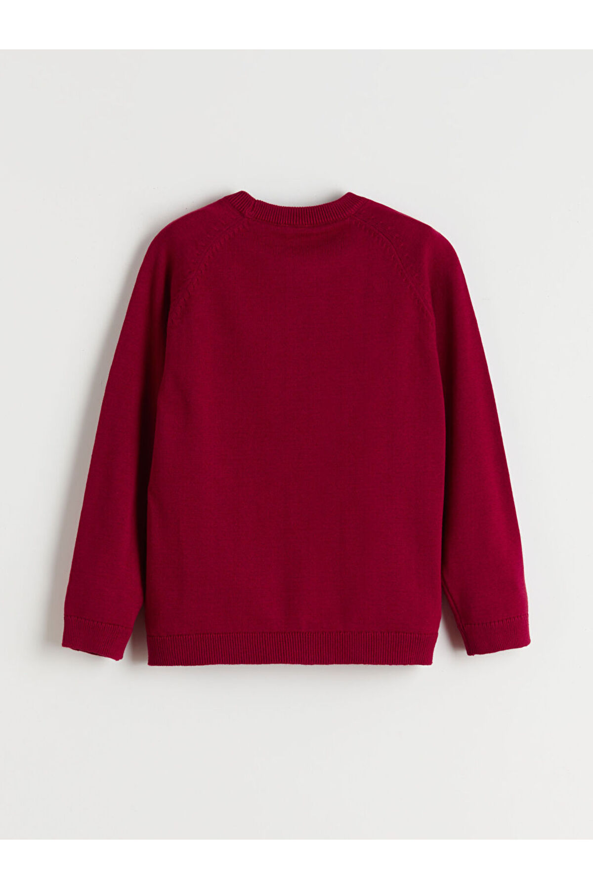 LC Waikiki Bordo Erkek Çocuk Basic Triko Kazak fotoğrafı 2 (önizleme)