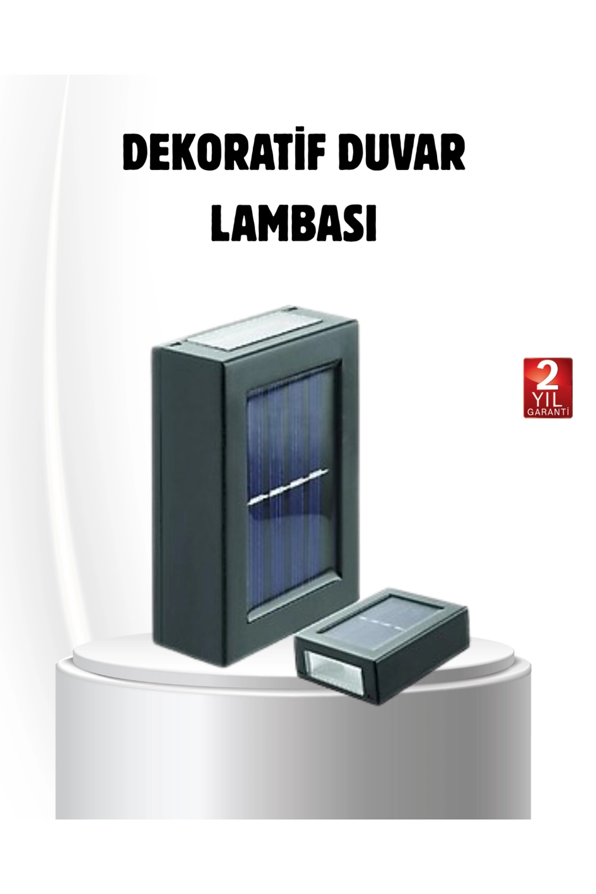 CANSA Solar Güçlü 6 LED Dış Mekan Lambası – Otomatik Aç/Kapa Işık Sensörlü Aydınlatma