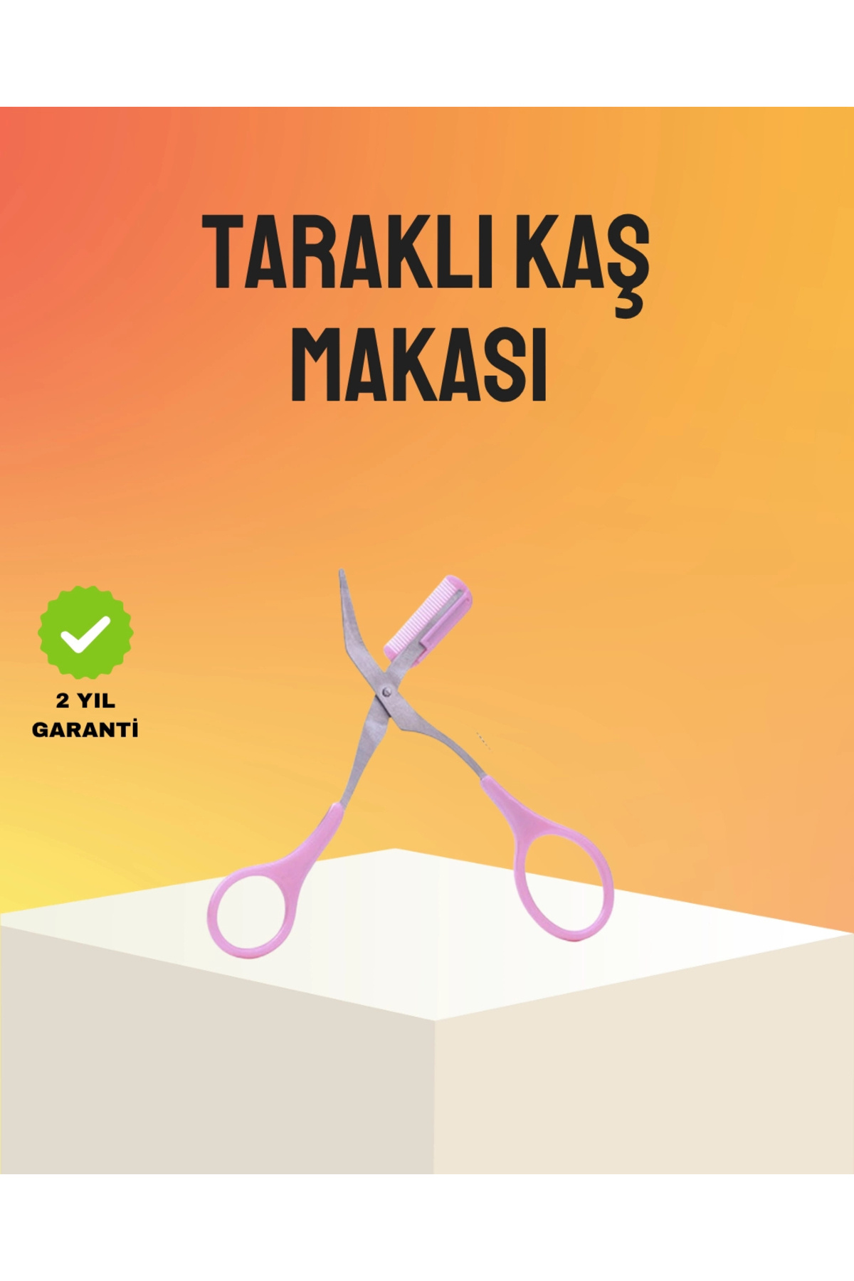 CANSA Kaş Düzeltme Makası Taraklı – Profesyonel ve Pratik Kaş Bakımı