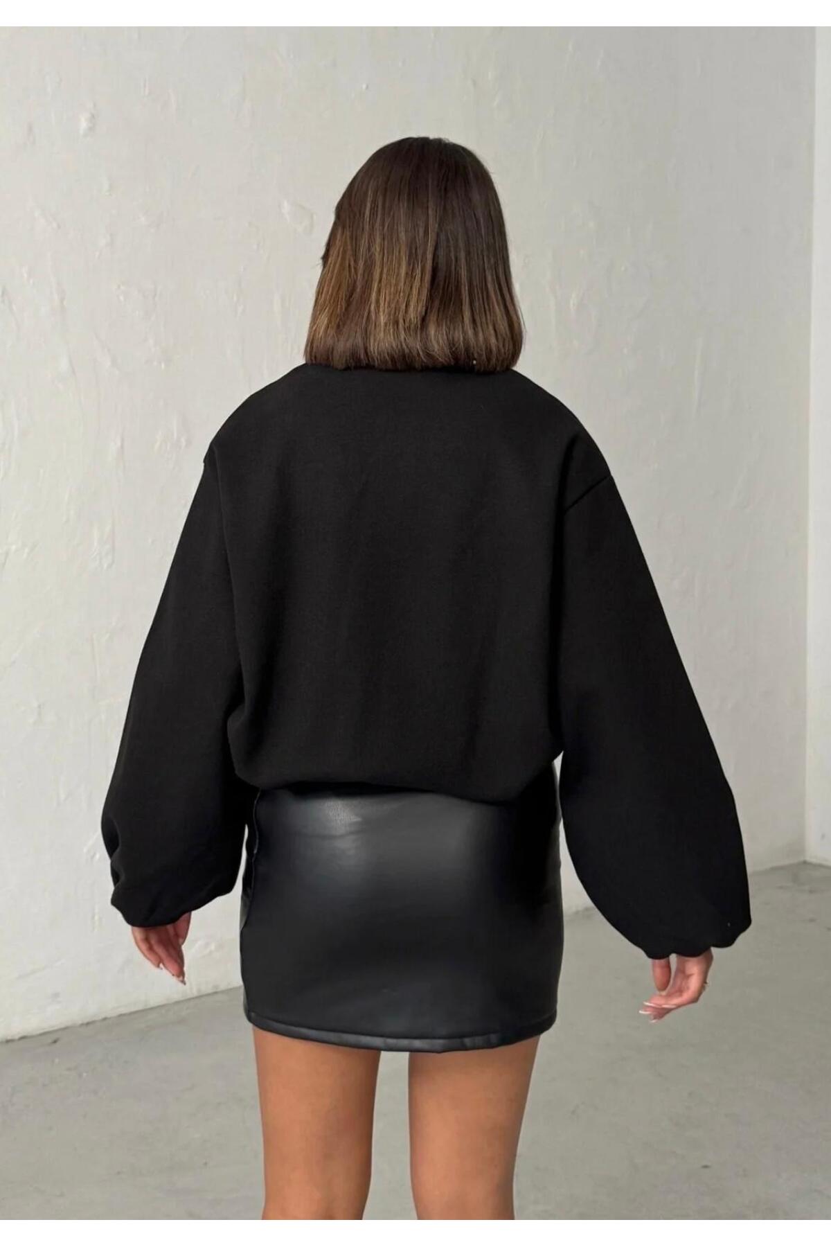 MODA  Kadın Kaşe Bomber Ceket - Görsel 2