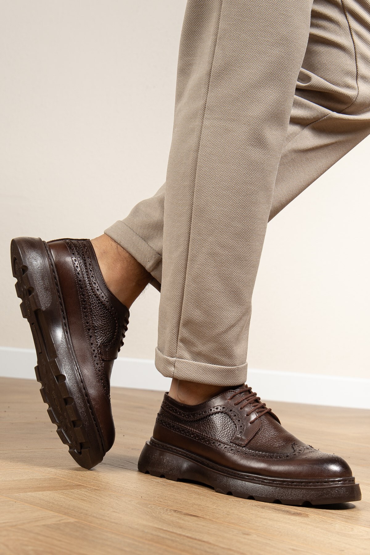 depderi  %100 Hakiki Deri, Yüksek Topuklu İçi ve Dışı Hakiki Deri Erkek Klasik Ayakkabı - Görsel 2