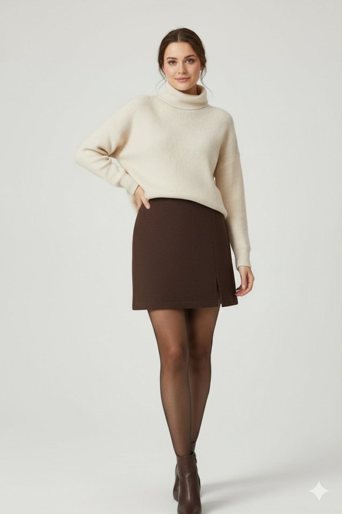 Sensis Yırmaç Detaylı Şort Etek