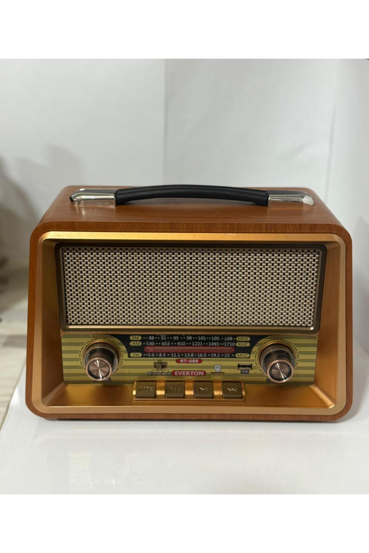 BLOMSTER EVERTON RT-680 BÜYÜK BOY BLUETHOOT USB RADYO %100 NOSTAJIK ÇALAR