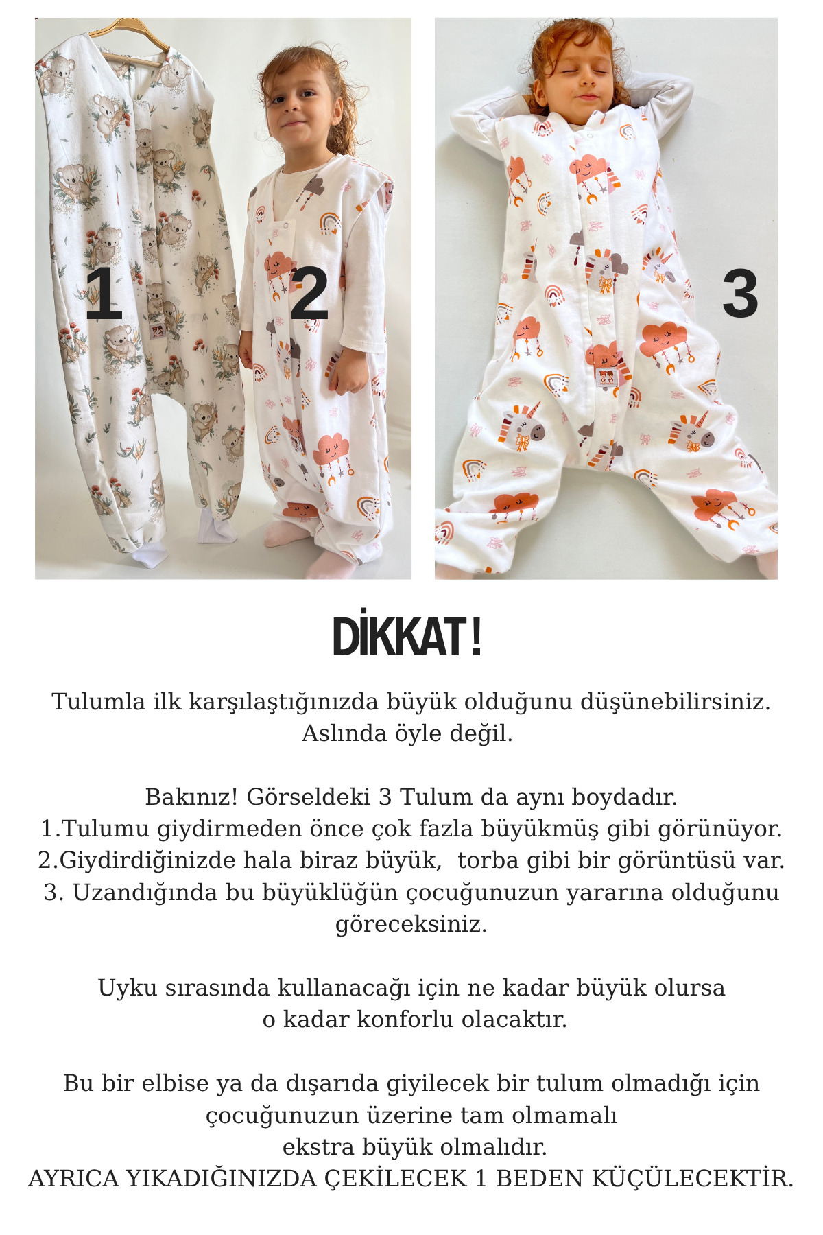 Las Vivas Kids Kışlık Pamuklu Pazen Uyku Tulumu , 1 Tog Organik Çocuk Ve Bebek Uyku Tulumu, Kolsuz Unisex Tulum fotoğrafı 6 (önizleme)