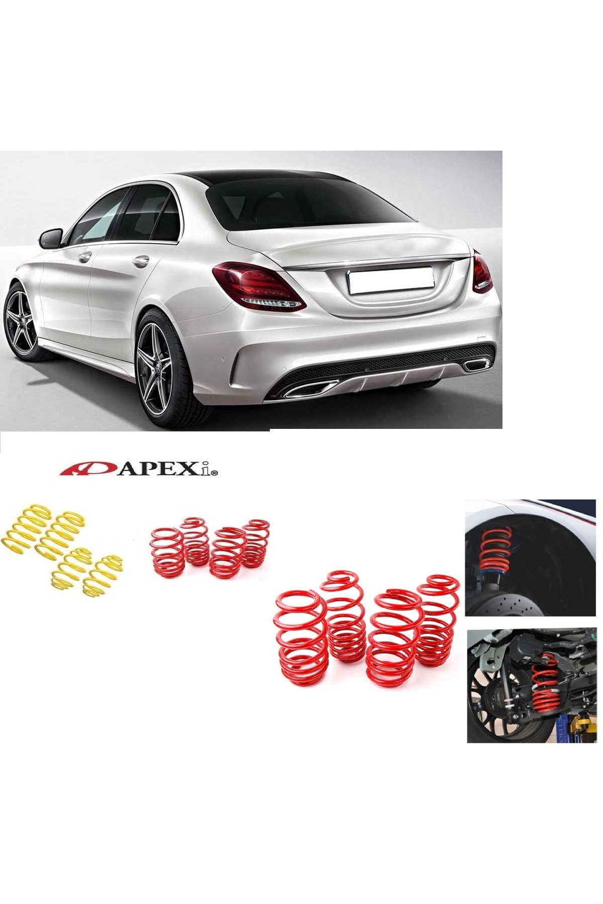 X POWER TUNİNG MERCEDES W205 2014-2019 C180 C200 APEXİ 3.5 CM HELEZON SPOR YAY